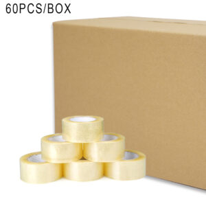 透明封箱膠紙, 72mm(3吋)60碼長, 加大裝, 1箱（60卷）